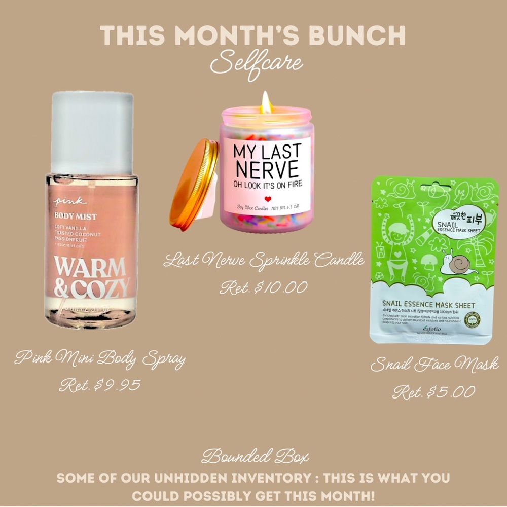 Valentines Edition : Gold Self Care Box